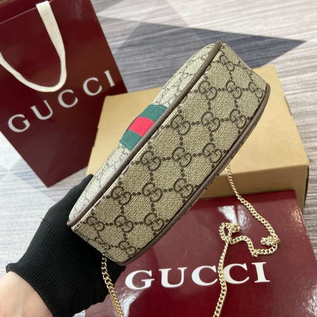 Gucci Ophidia small shoulder bag 838463 brown