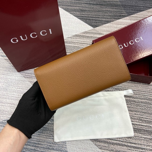 Gucci Softbit continental wallet 828147 brown