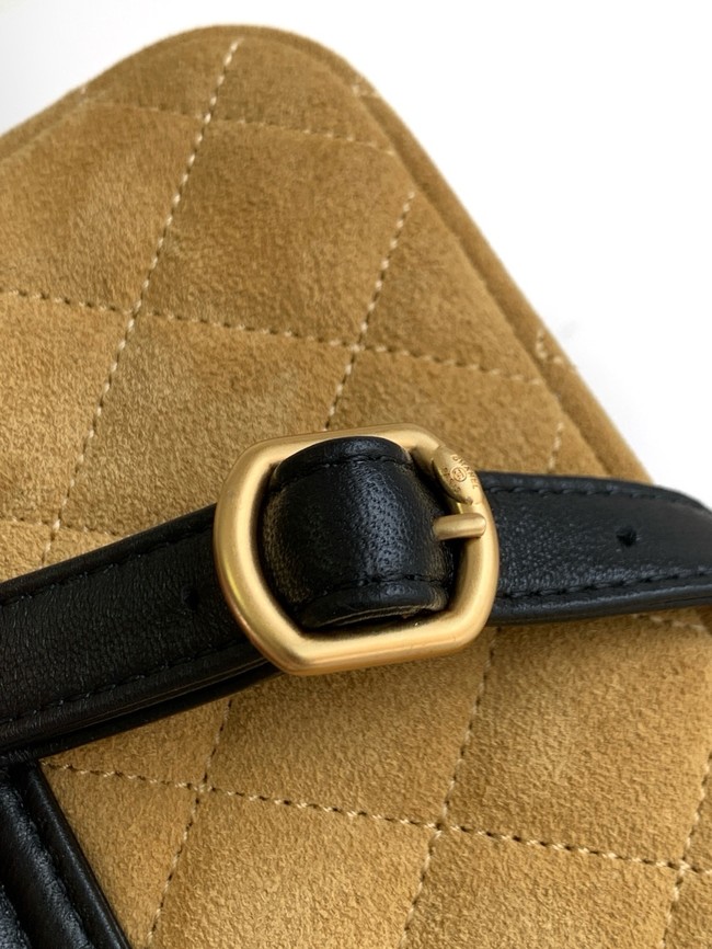 Chanel MINI FLAP BAG AS4677 TAN