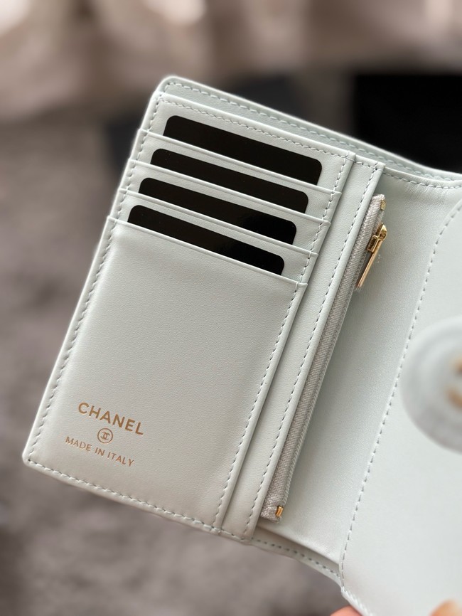 Chanel Passport Holder 96066 light blue