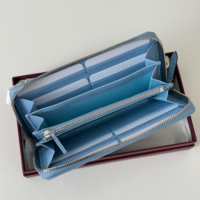 Gucci GG Marmont zip around wallet 837758 blue