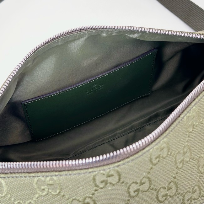 Gucci GG canvas small cylinder bag 834455 green
