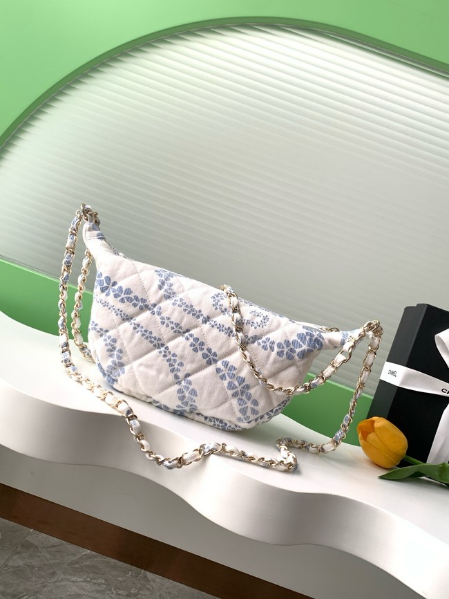 Chanel Large Hobo Bag AS5431 gray & Blue