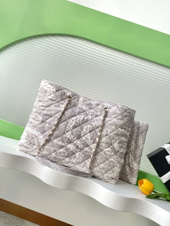 Chanel Shopping Bag AS5429 Grey & White