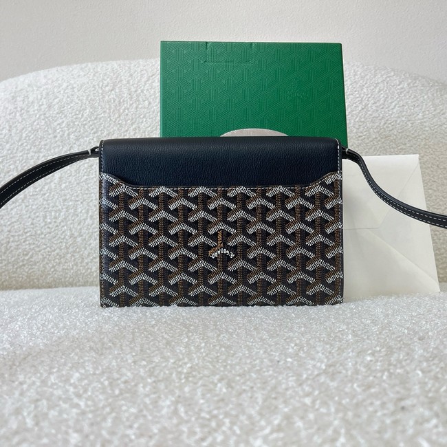 Goyard Calfskin Leather Shoulder Bag 55698 black