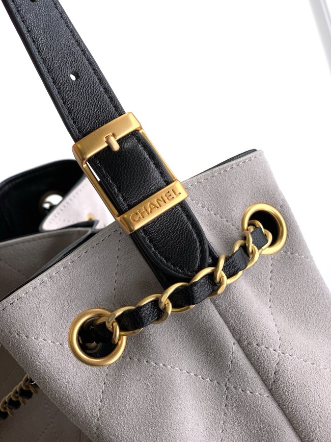 CHANEL Shopping Bag 99485 Black&gray