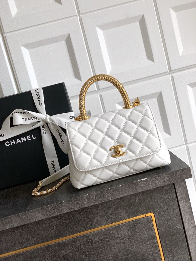 Chanel FLAP BAG WITH TOP HANDLE 92990-17