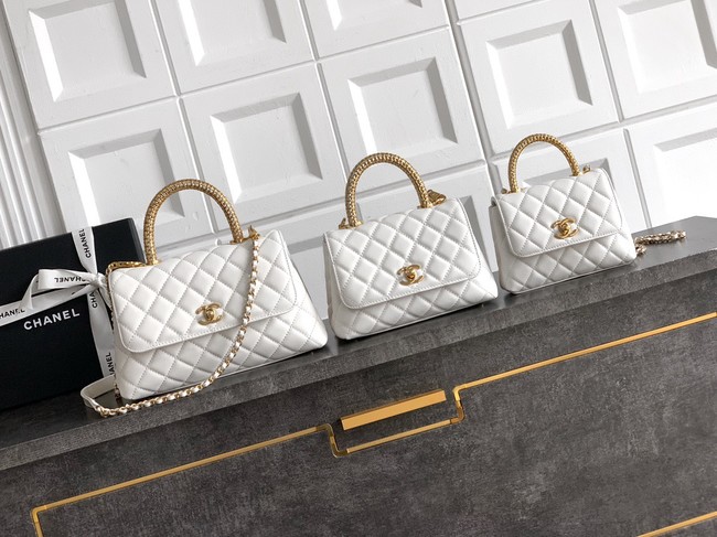 Chanel FLAP BAG WITH TOP HANDLE 92990-17