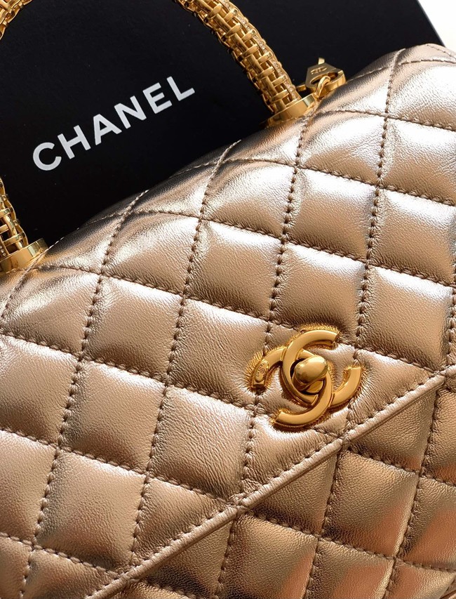 Chanel LARGE FLAP BAG WITH TOP HANDLE 92991-18