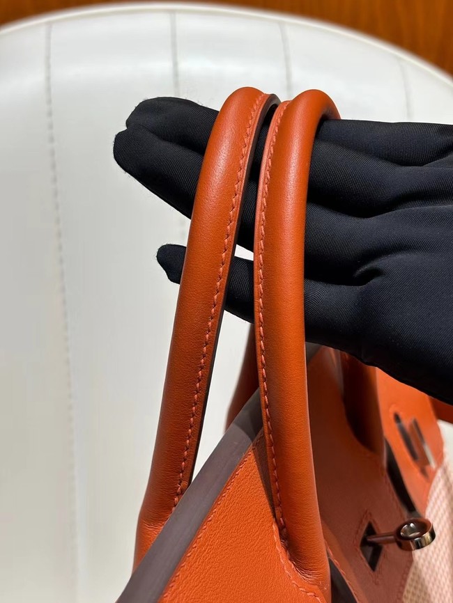 Hermes Birkin Bag togo Leather&Canvas 77886-1 