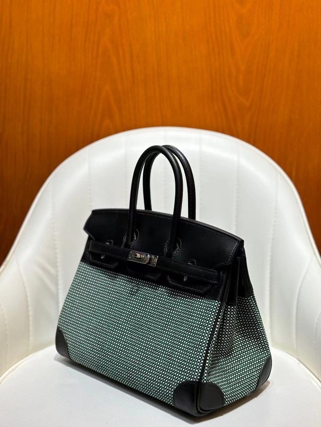 Hermes Birkin Bag togo Leather&Canvas 77886-2