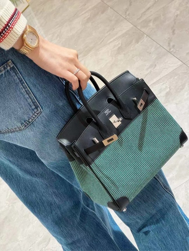 Hermes Birkin Bag togo Leather&Canvas 77886-2