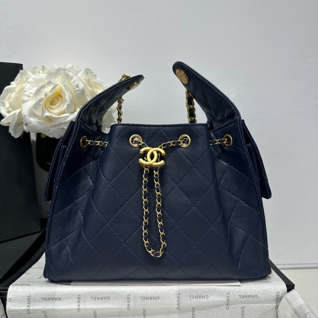 CHANEL 25 SMALL HANDBAG AS5293 dark blue