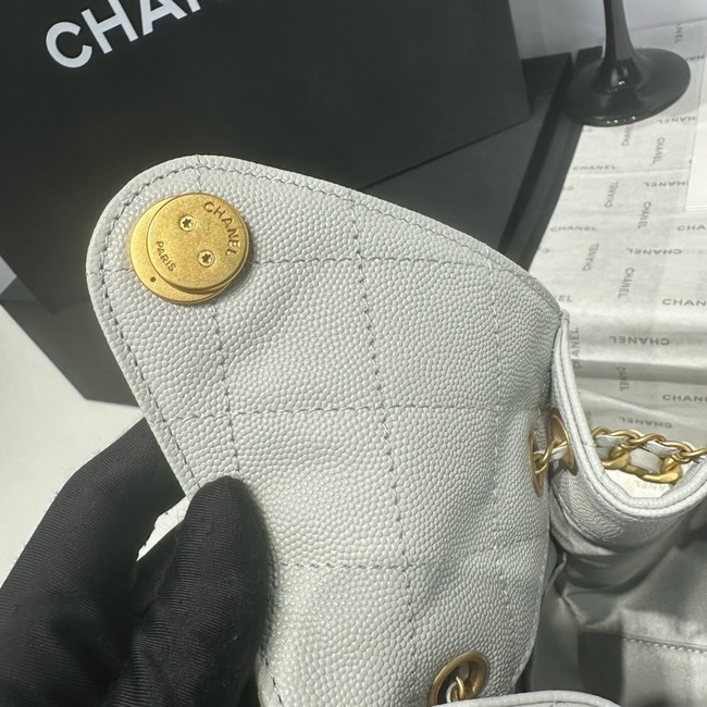 CHANEL 25 SMALL HANDBAG AS5293 light gray