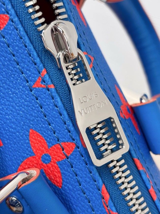 Louis Vuitton Keepall Bandouliere 25 M14989 Blu&Red