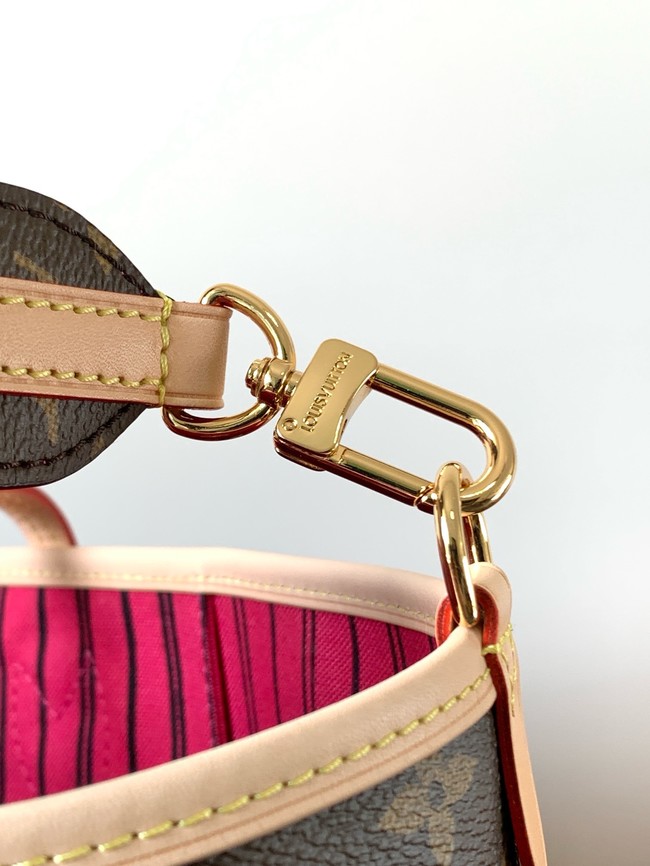 Louis Vuitton Neverfull Bandouliere Inside Out MM M12257 Monogram&Rose Pondichery