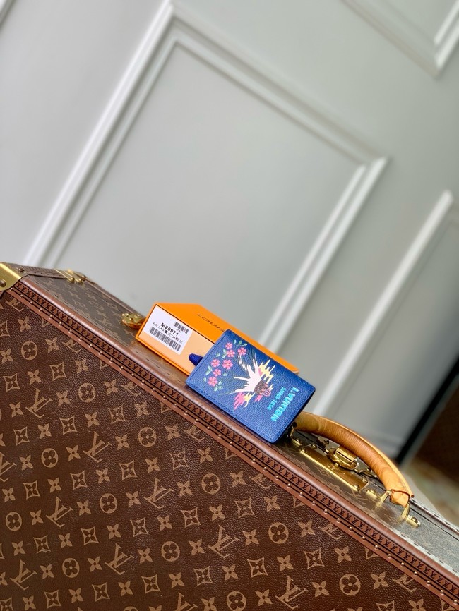 Louis Vuitton NEW Pocket Organizer M25973 blue