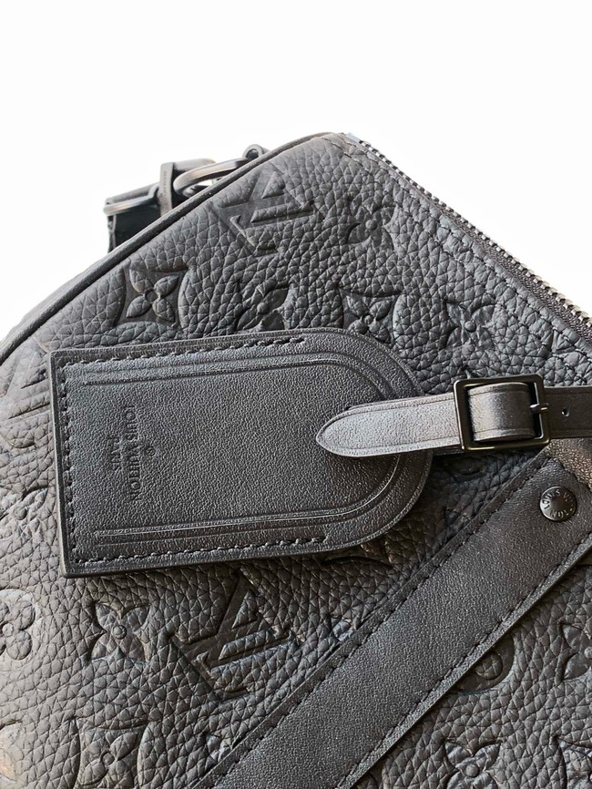 Louis Vuitton Monogram Empreinte Keepall Bandouliere 35 M46655 black