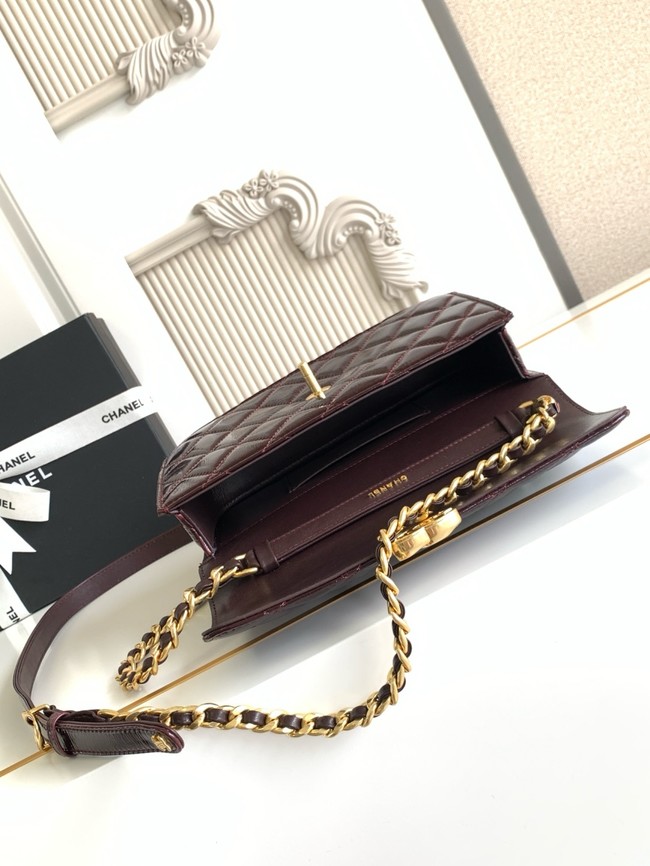 CHANEL Medium Flap Bag AS5618 Dark Brown