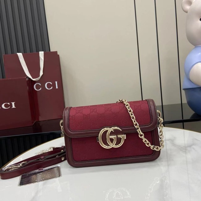Gucci Go small shoulder bag 826761 Rosso Ancora red