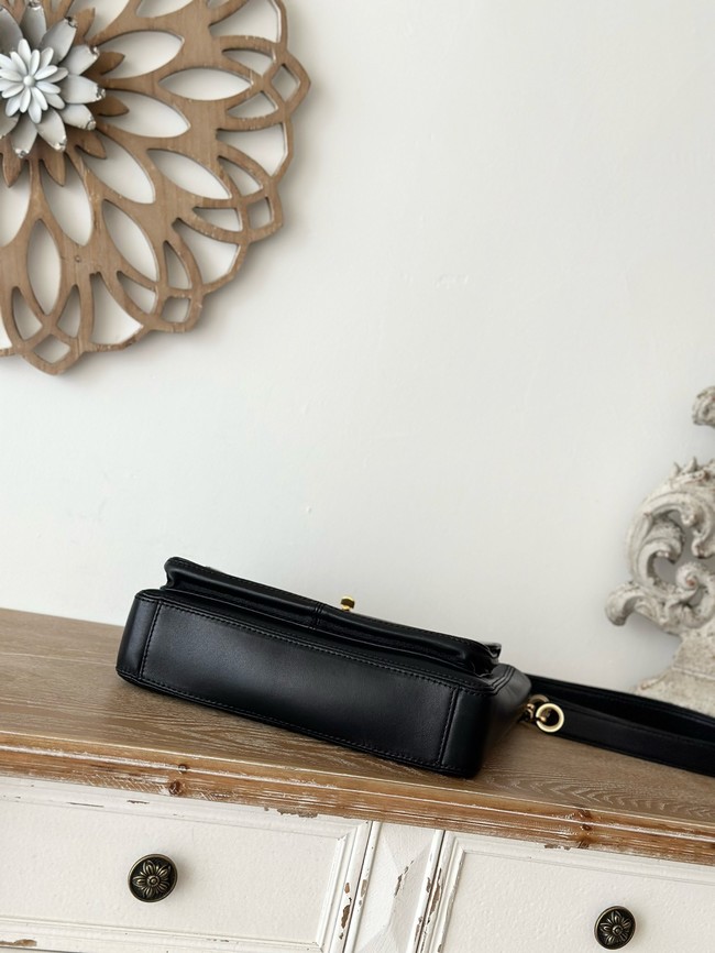 Chanel Small Sheepskin Shoulder Bag A2214 black