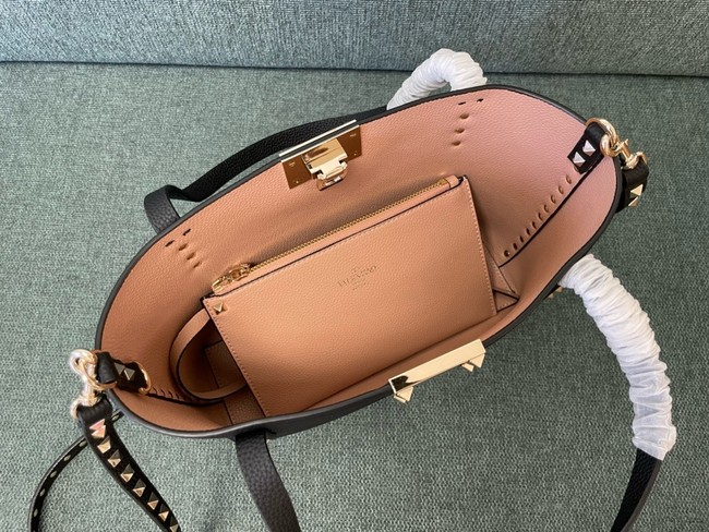 VALENTINO VLOGO calfskin Shoulder Bag 0001 dark brown