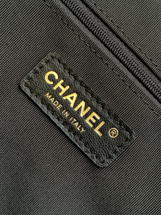 CHANEL Shopping Bag AS5434 black&burgundy