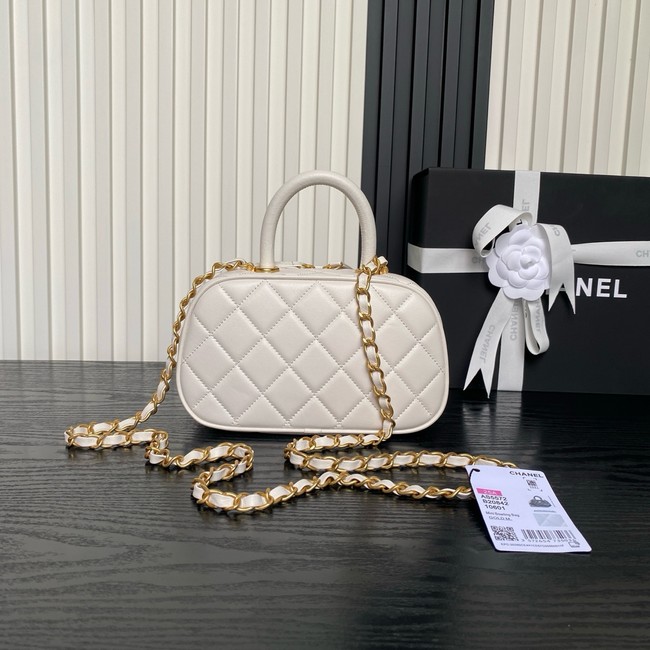 Chanel Mini Bowling Bag AS5572 white
