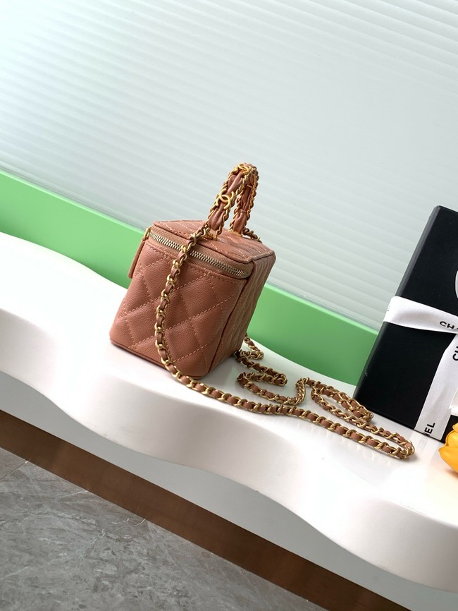 CHANEL Classic Small Vanity with Chain AP4799 Camel