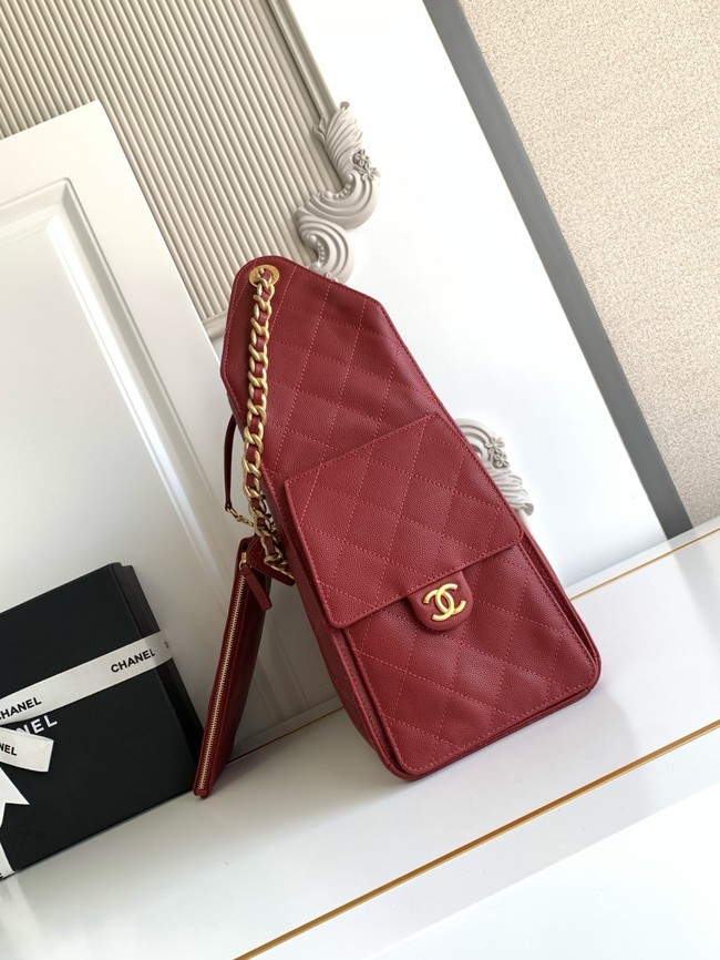 CHANEL 25 Medium Handbag AS5311 red