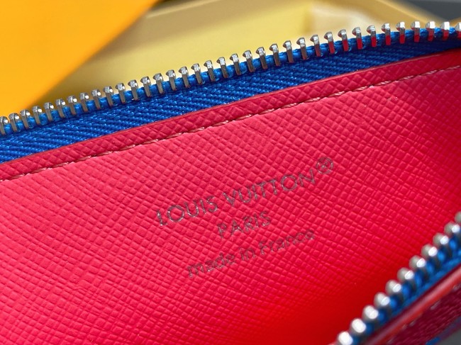Louis Vuitton Coin Card Holder M14762 Blue&Red