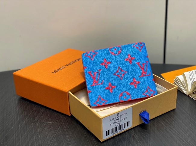 Louis Vuitton Multiple Wallet M14694 blue&red