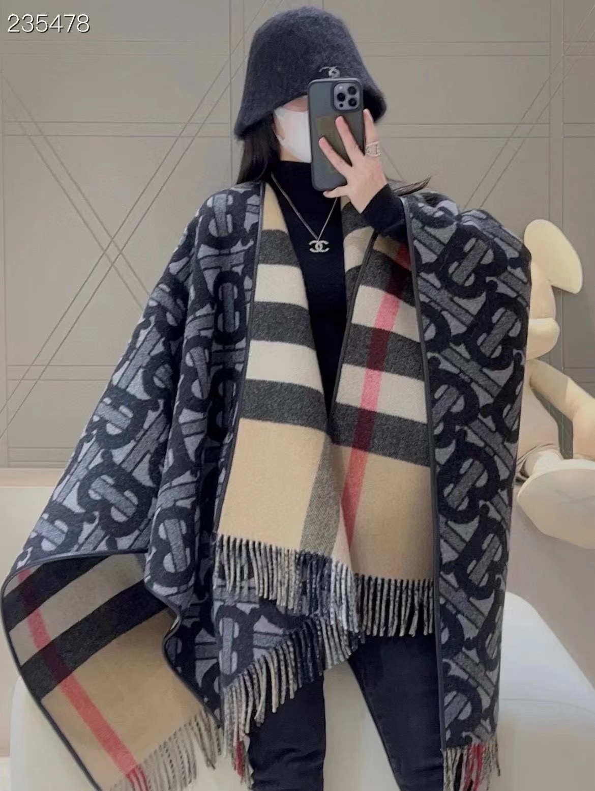 Burberry Cape Double-sided cashmere B35911