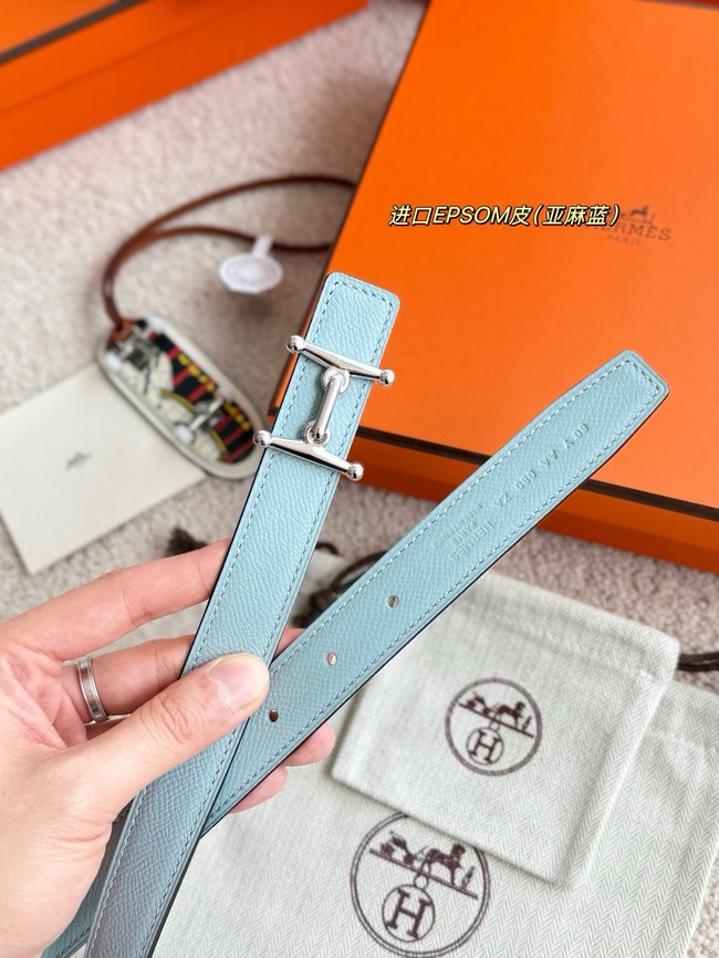 Hermes Epsom calfskin double-sided leather belt 65997