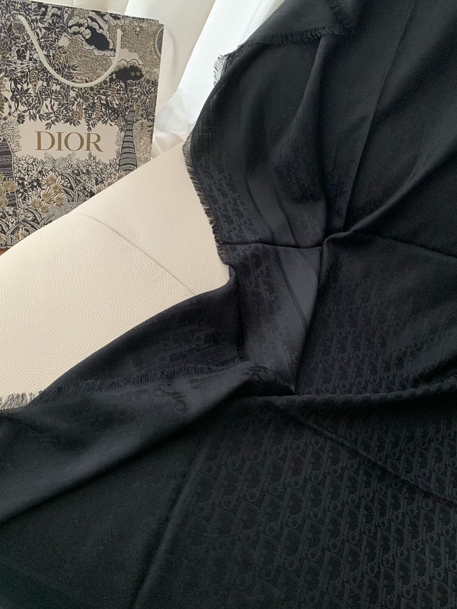 Dior Oblique Shawl Rosewood Pink Cashmere and Silk Jacquard KY079