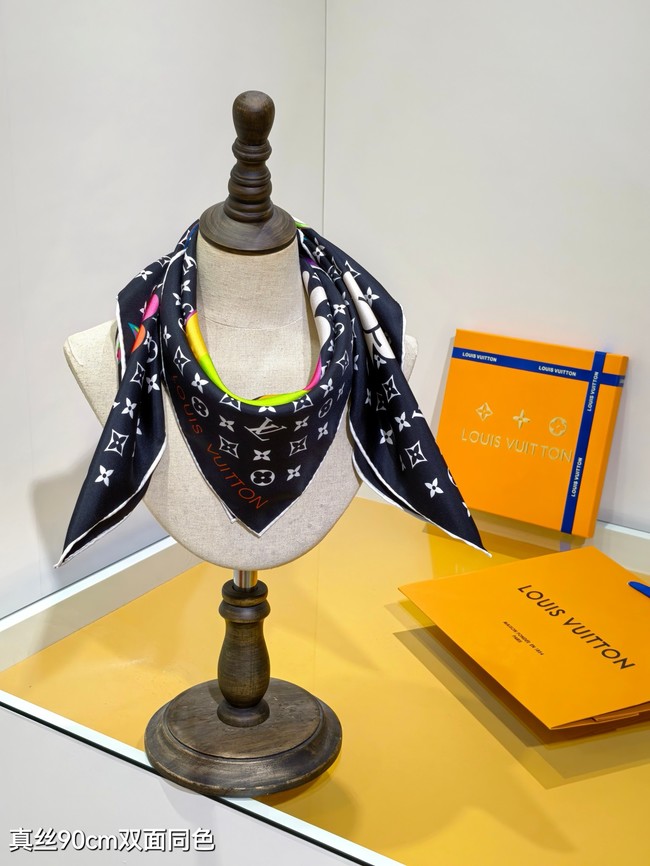 Louis Vuitton Square Scarf Silk Jacquard XT285