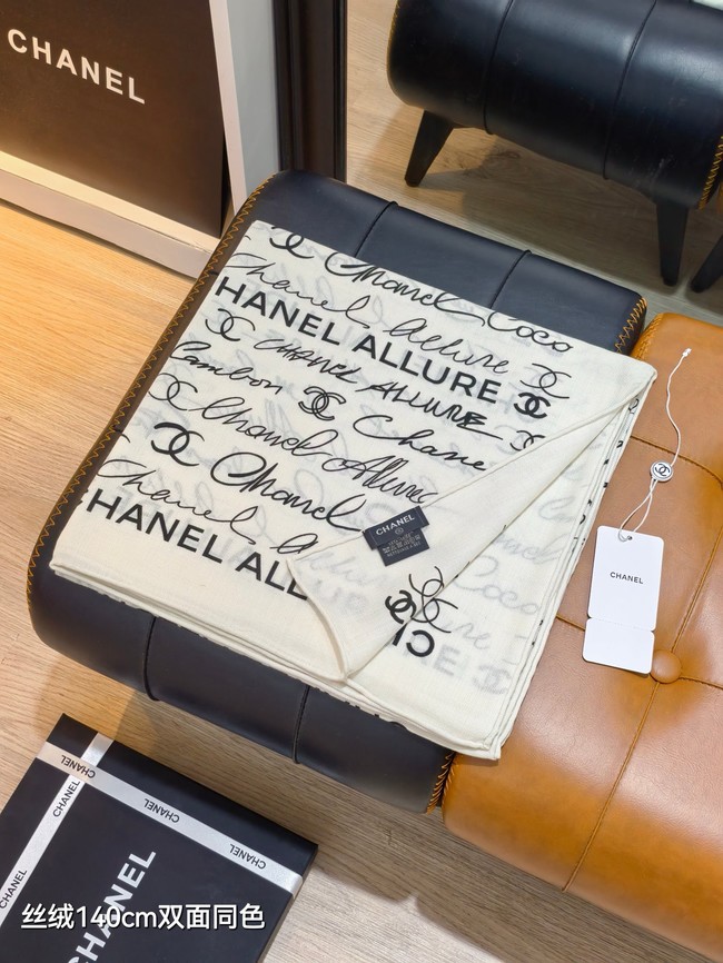 Chanel Shawl Cashmere and Silk Jacquard KY104