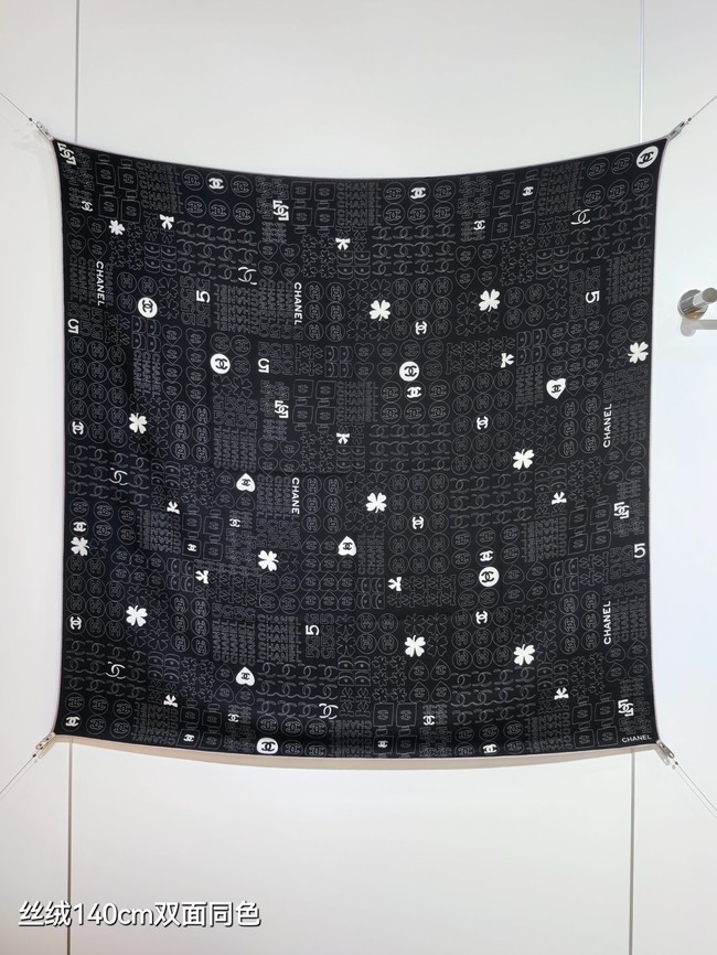 Chanel Shawl Cashmere and Silk Jacquard KY105