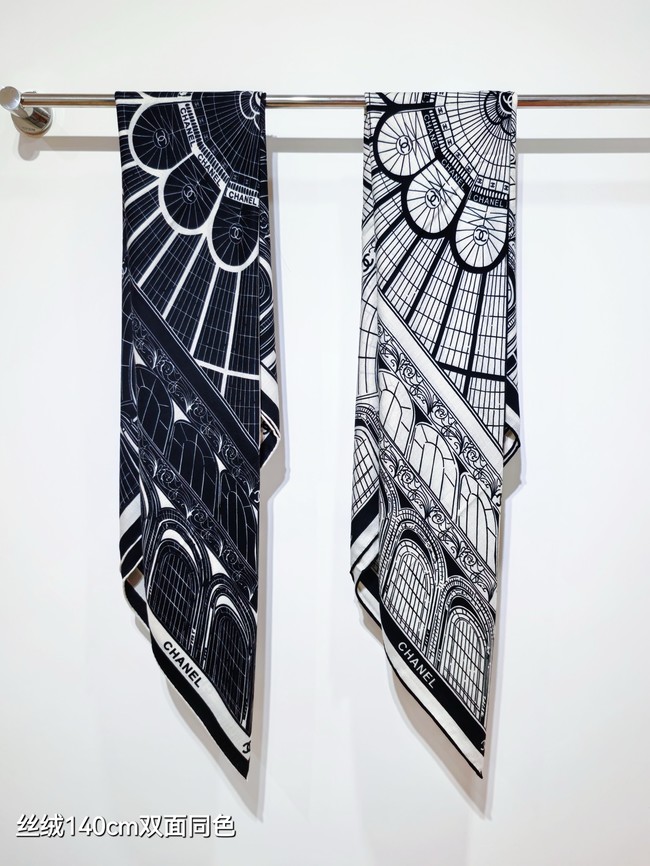 Chanel Shawl Cashmere and Silk Jacquard KY107