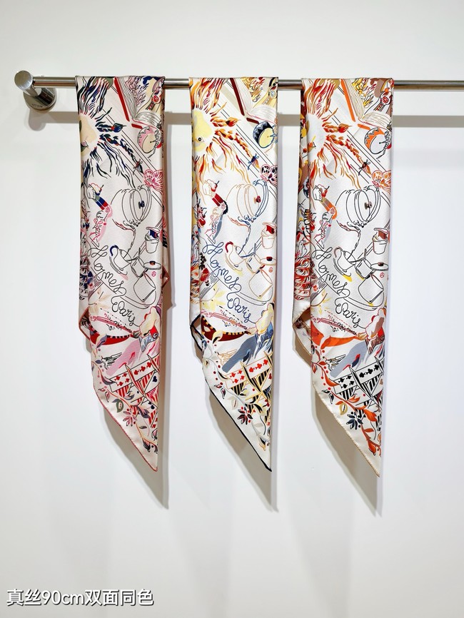 Hermes Shawl Cashmere and Silk Jacquard KY093