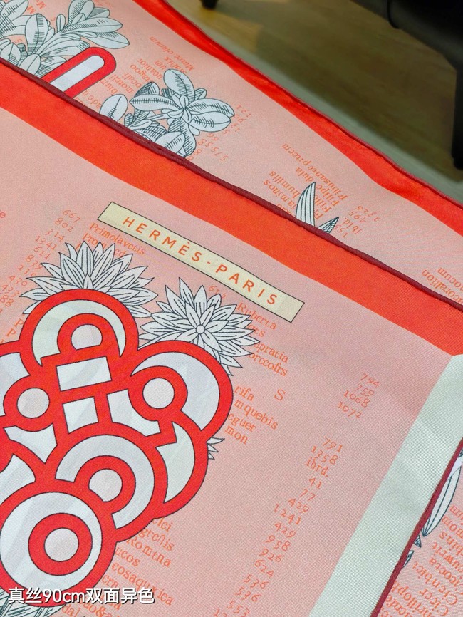 Hermes 90 Square Scarf Silk Twill KY158