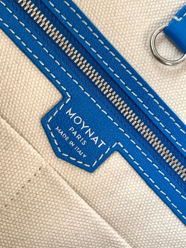 Goyard Calfskin Leather Tote Bag MM M8002 blue