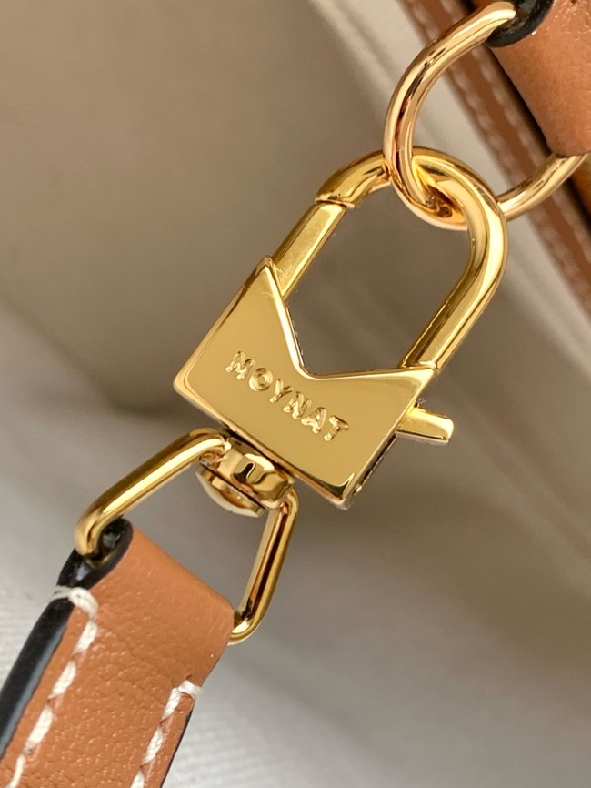 Goyard Calfskin Leather Tote Bag PM M8003 black&brown