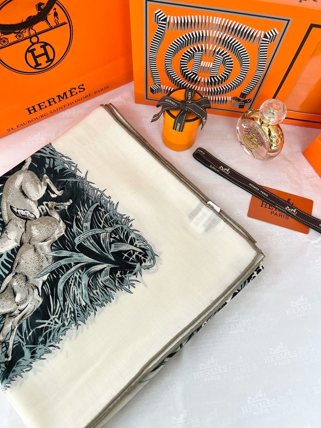 Hermes Shawl Cashmere and Silk 06397