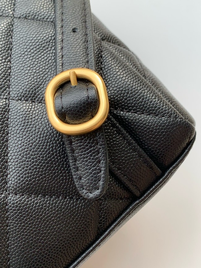 Chanel Backpack Calfskin & Gold Metal AS5793 Black