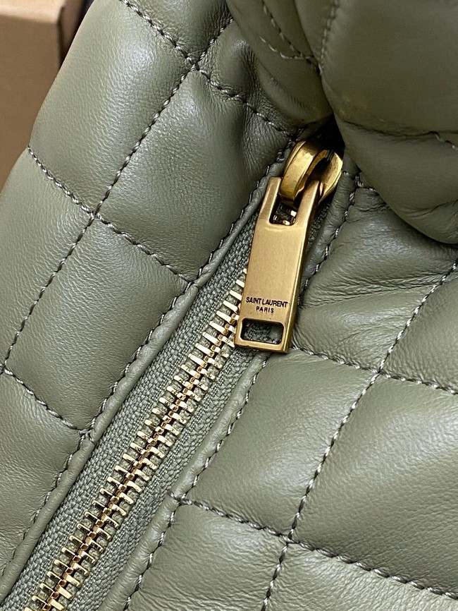 Yves Saint Laurent ICARE hobo in quilted nappa 858160 light green