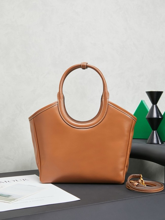 MIU MIU Leather Shoulder Bags 5GB288 Camel