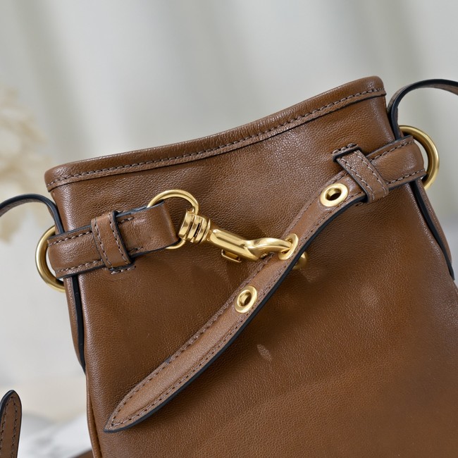 MIUMIU Nappa leather bag 5NR461 brown