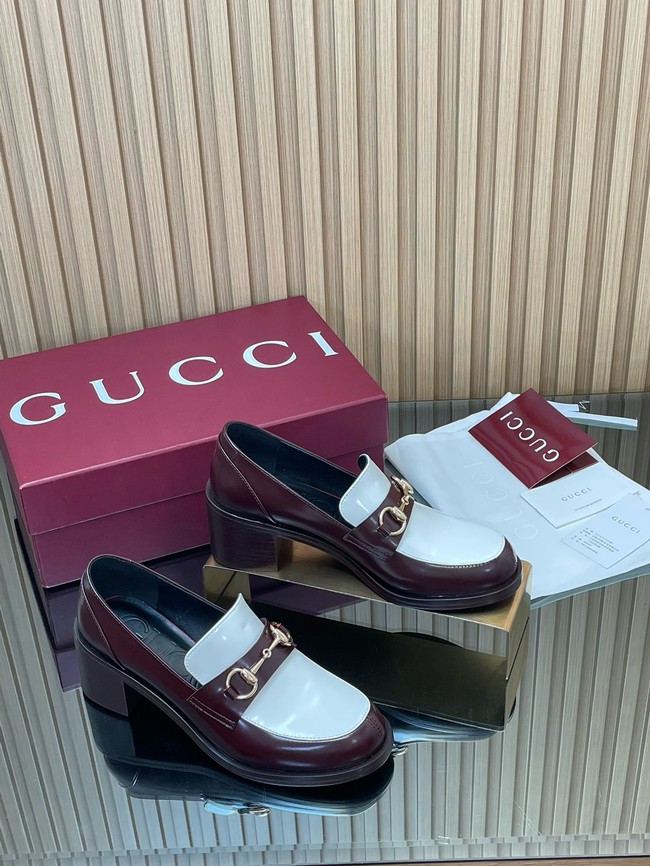 Gucci Womens heeled loafer with Horsebit 45109-2