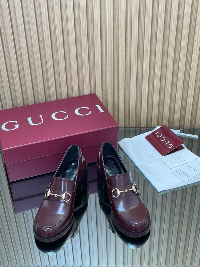 Gucci Womens heeled loafer with Horsebit 45109-4